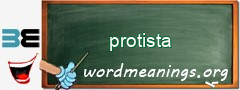 WordMeaning blackboard for protista